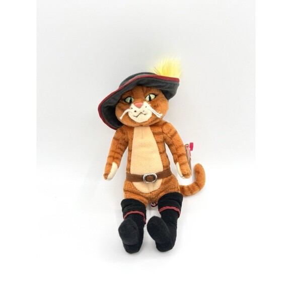 Ty Beanie Babies Other - Ty Beanie Babies Puss In Boots Shrek the Third Plush Dreamworks Cat 2007 Tags